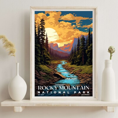 Rocky Mountain National Park Poster, Travel Art, Office Poster, Home Decor | S7 - image6